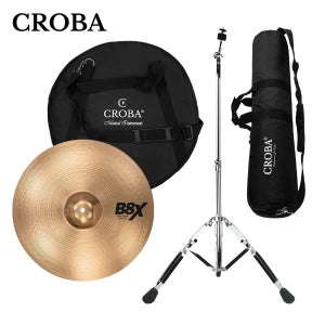 크로바 사비안 B8X18 1번 심벌 풀세트 46cm 18인치 가방 포함 고고장구 스탠드 드럼