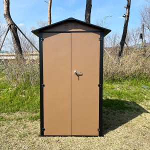 지키미닷컴 조립식창고 스틸창고 4x3 조립이 쉬운 프리미엄 야외 미니 소형 이동식 간이 전원주택