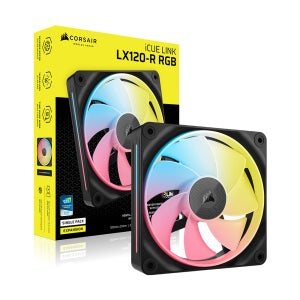 커세어 LX120-R RGB Expansion Fan Reverse 블랙, 1팩