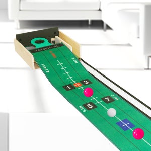 라인퀘스트 G2 퍼팅 연습기 파크 골프 겸용 접이식 무소음 퍼터 매트