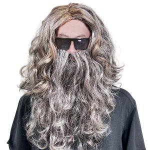 할아버지 가발 수염세트 그레이 크리스마스 성탄 파티 컨셉