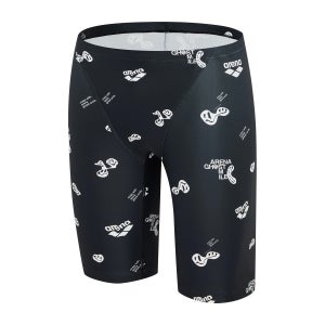 아레나 남성 4부 수영복 일반형 심플고스트 A5SM1MF04 BLK