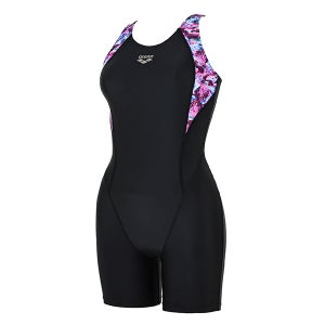 아레나 여성 수영복 3부 반신 U백 A3FL1PL14 BLK