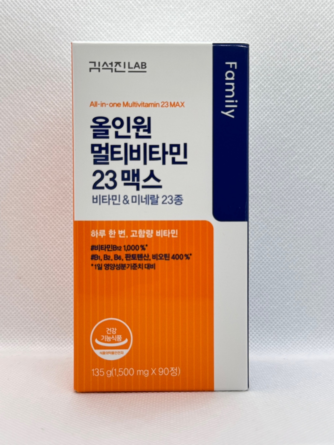 <b>김석진랩</b> 올인원 멀티비타민 23 맥스 1500mg x 90정, 1개