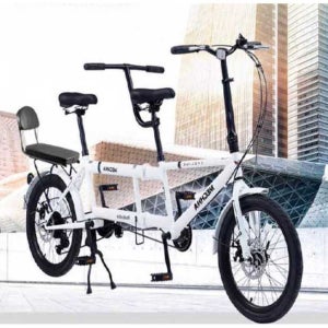 3인용 접이식 자전거 가족 한강 유원지 라이딩 투어 1. 우아한 화이트/20인치/시마노7