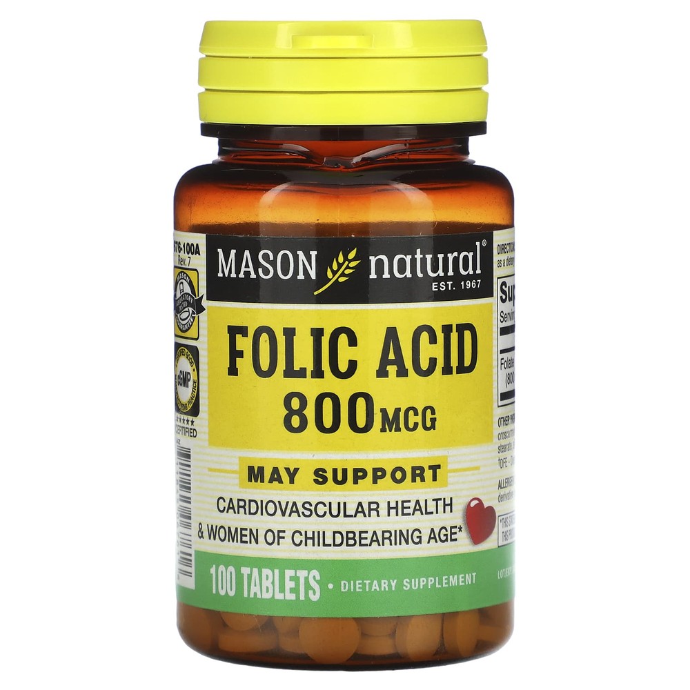 <b>메이슨 내추럴 엽산</b> 800mcg 100정