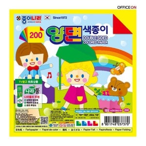 종이나라 양면색종이200 4매 X 50개