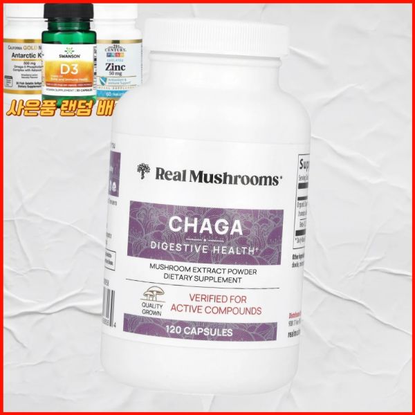<b>리얼 머쉬룸스 차가버섯</b> 버섯 추출물 분말 1 머쉬룸리얼 머쉬룸