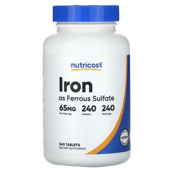 뉴트리코스트 <b>Iron</b> 철분 <b>65mg</b> 240정 리틀 고약사 약들약