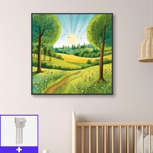 봄햇살 80cm x 80cm 무광블랙 알루미늄액자