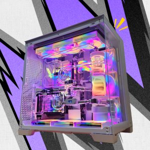 인텔 265KF RTX5080 워터블럭 커스텀수냉 화이트