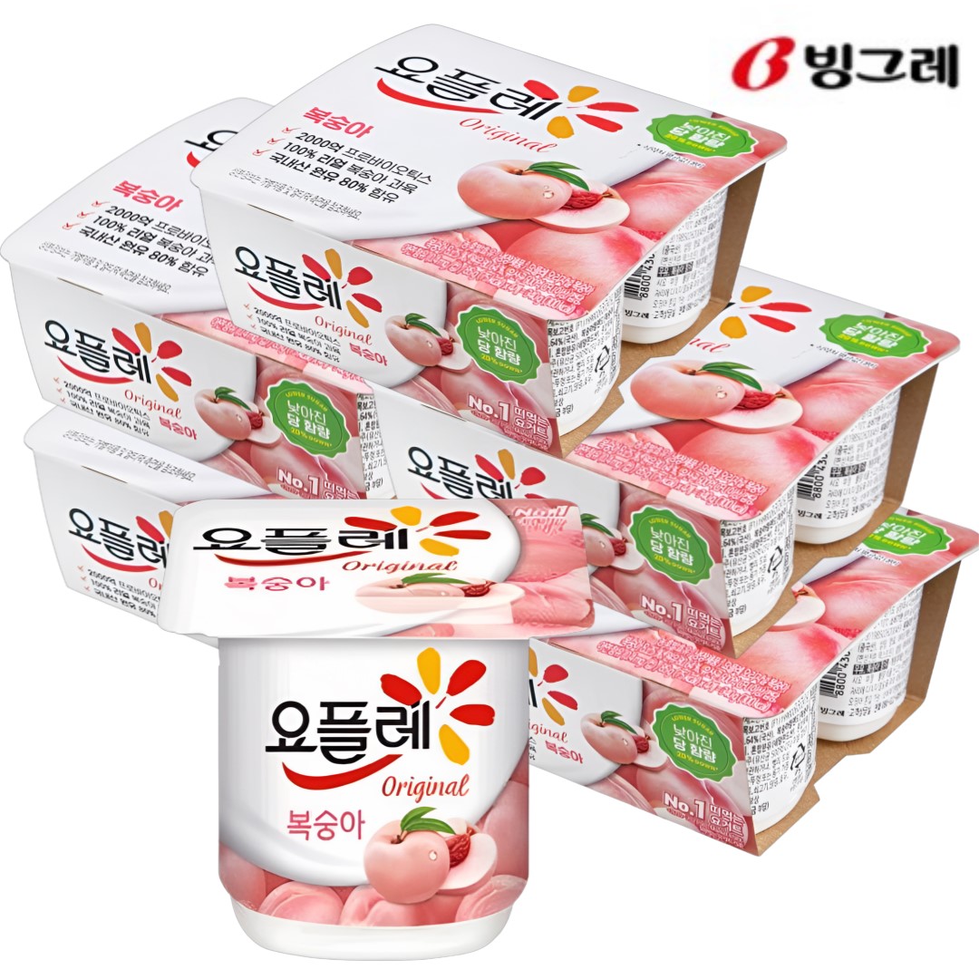 요플레  오리지널 복숭아 성분 분석