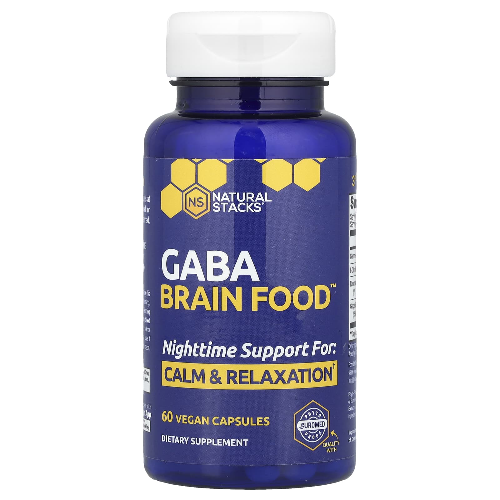 Natural Stacks <b>Gaba Brain Food</b>™ 베지 캡슐 60정