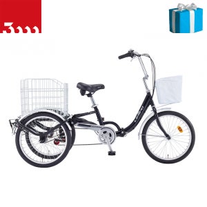 삼천리 2026 로드스타 5.0F 7단 20 접이식 삼륜 성인 세발자전거 100% 완조립