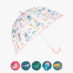 스테판조셉 클리어 컬러체인징 유아 우산 안전 투명