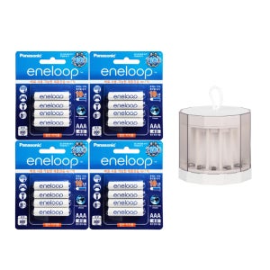 파나소닉 에네루프 AAA 충전지 4개입 4세트+렉셀 12구 멀티 충전기 1개