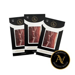 [3개묶음] 하몽 하몬 AlmAmigos 프리미엄 스페인 하몽 이베리코 세보 머신커팅 80g 와인안주