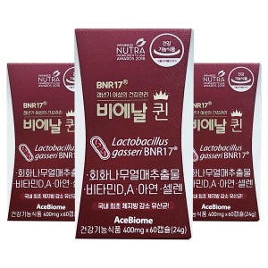BNR17 비에날퀸 다이어트 유산균 모유유래 갱년기 60캡슐, 3개