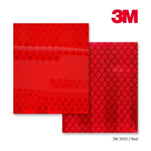 3M 3932 HIP 고휘도 반사시트 적색 1220mm 안전표시 반사지 반사필름