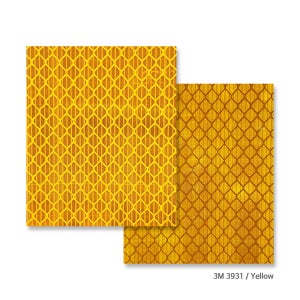 3M 3931 HIP 고휘도 반사시트 황색 1220mm 안전표시 반사지 반사필름