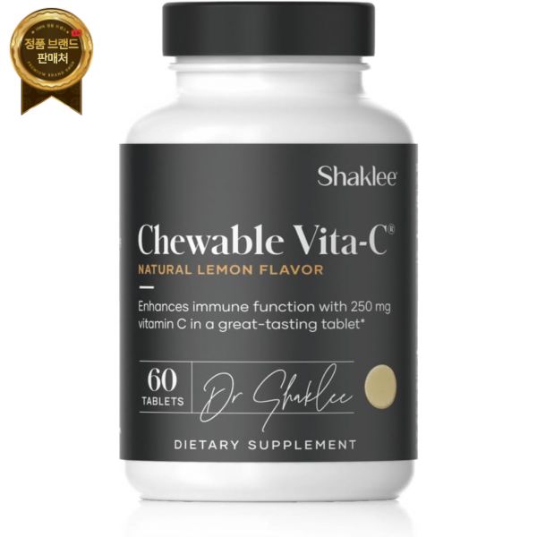 Shaklee <b>샤클리</b> - 씹을 수 있는 비타-<b>C</b> 250mg 세포 지지 및 체력 증진 레몬 맛 아이언맥스 <b>C</b> 있는<b>비타민</b>- 어린이와 성인에게 이상적 60정