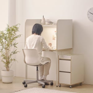 아임 집중력 책상세트 800(LED+USB)(서랍통포함) LED조명포함 3가지 조명타입 USB포함 컴퓨터책상 공부책상 800상판 독서실책상 철재데스크 3단서랍통