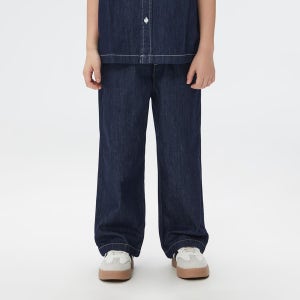 스파오키즈 쿨 경량 세미와이드 데님 SPTJF24KU1