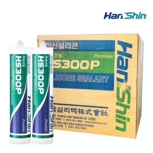 박스 한신 무초산 실리콘 HS300P 비초산 다목적 백색