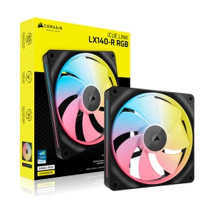 커세어 LX140-R RGB Expansion Fan Reverse 블랙, 1팩