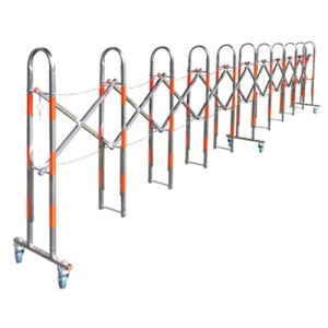 접이식 바리케이드 아치형 2.6m 5m 바퀴형 자바라 대문 스텐 울타리 펜스 안전 휀스