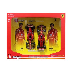 브라고 1:43 페라리 포뮬러 레이싱카 SF24 16번 55번 2개세트 F1모형