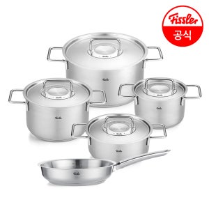 퓨어 메탈 쿡웨어 세트(냄비4종+팬24cm)