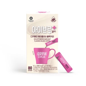 맥널티 아이브루 플러스 헤이즐넛향 디카페인 80개입