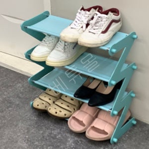 조립식 4단 간이 신발장 정리대 슈즈렉 실내화거치대 방수 20cm 50cm
