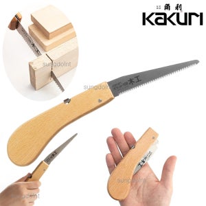 kakuri 포켓100 미니접톱 005 (목공용) 밤나무핸들 공예톱 접이식톱 휴대용 미니톱