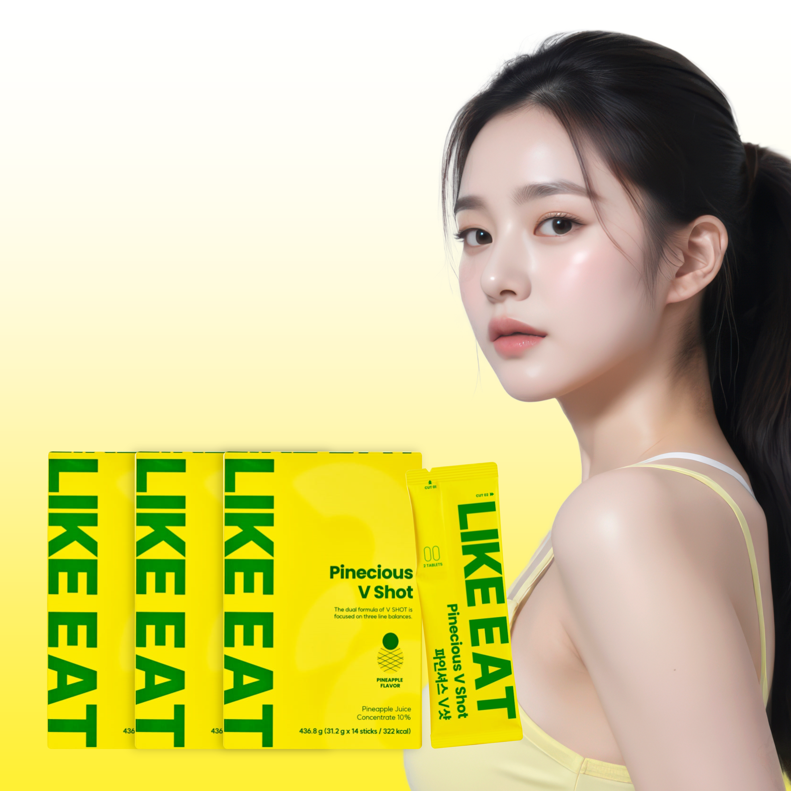 라이킷 마시는 칼륨 파인셔스 브이샷 3BOX