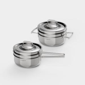 알텐바흐 316Ti 올인원 멀티 쿠커 편수 양수 냄비 찜기 20cm