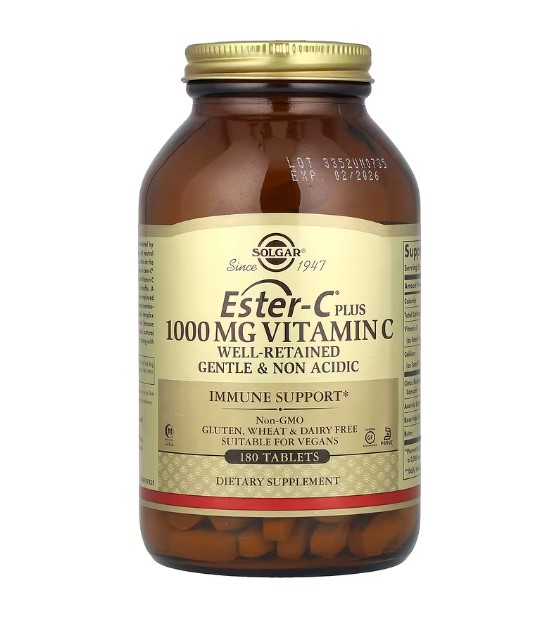 솔가 비타민C 에스터C 1000mg 180정 6개월분 비타민씨 <b>아스코르브산</b>