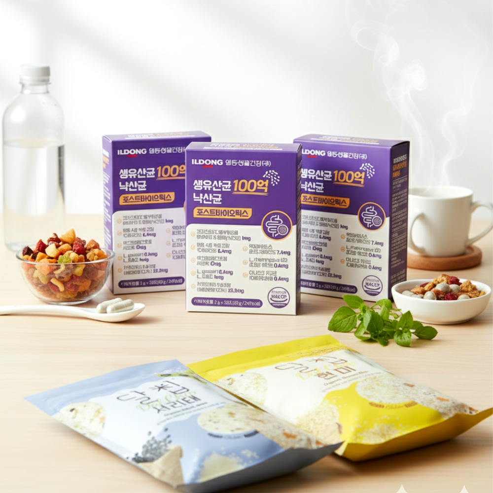 낙산균 일동생활건강 100억 생 유산균 <b>포스트바이오틱스</b> 람노서스 GG 30포, 3개