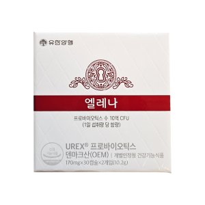 유한양행 엘레나 UREX 프로바이오틱스 질건강 유산균 60캡슐 2개월분