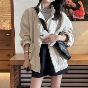 야상 점퍼 여성 봄 가을 간절기 아우터 바람막이 점퍼