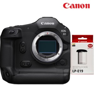 서울 퀵 무료+캐논정품 EOS R1 바디 + 포토리뷰시 LP-E19 정품 배터리 (미개봉품보유)