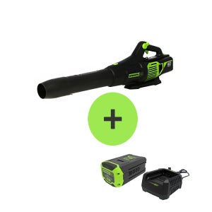 그린웍스 60V 충전 엑시얼 브로워 8Ah배터리 충전기세트 송풍기 제설 낙엽청소