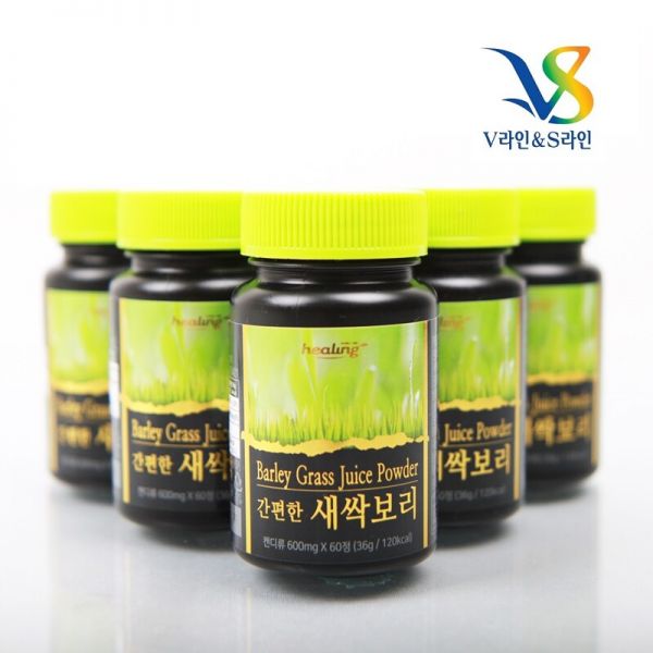 V라인 S라인 새싹보리착즙 600mg 60정 4통