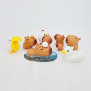 데팡스 카피바라 미니어처 식물 화분 테라리움 피규어 재료 미니어쳐