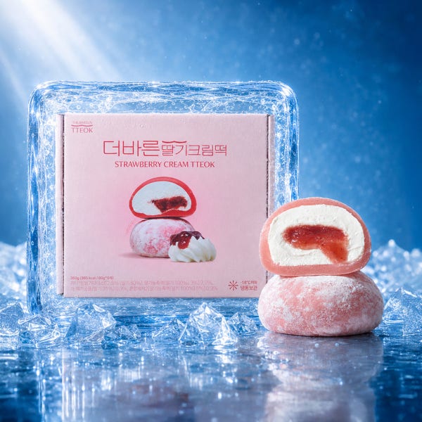 [N배송] 더바른 딸기 크림떡 1box 개별포장 딸기모찌