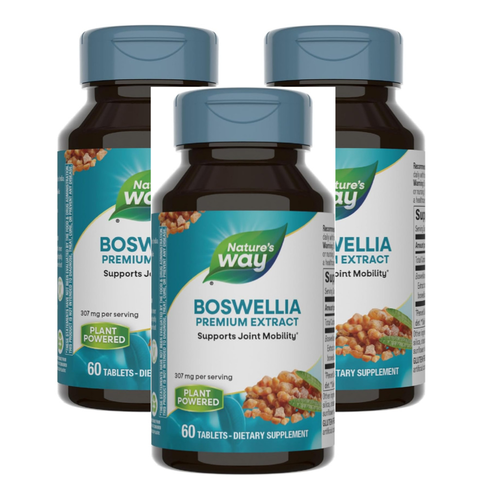 <b>보스웰리아 프리미엄</b> 추출물 307mg, 네이처스 웨이 60정, 3통