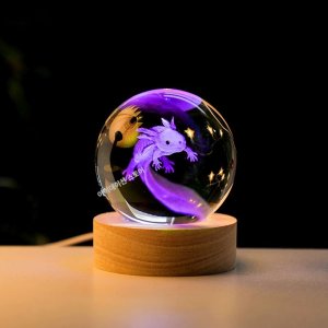 3D 도룡뇽 크리스탈 수정구 무드등 LED 장식 테이블 램프 인테리어 소품 46종