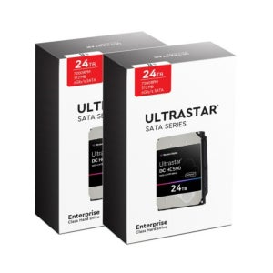 WD Ultrastar 24TB DC HC590 WUH722624ALE6L4 2팩, 3년 보증