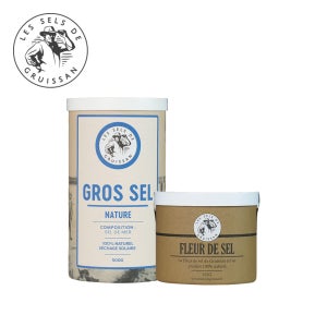 [꽃소금+굵은소금] 그뤼상 플러드셀 125g 1개 + 그로스셀 500g 1개 천일염 토판염